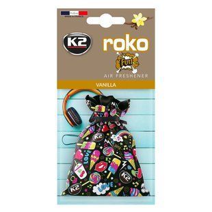 Ароматизатор для салону авто K2 Roko Fun Ваніль 25 г (V827F) K20331 фото