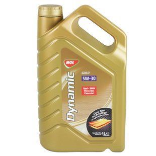 Олива моторна MOL Dynamic Gold 5W-30 4 л (13301107) 260079 фото