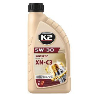 Олива моторна K2 Synthetic SN XN-C3 5W-30 1 л (O1511E) K20906 фото