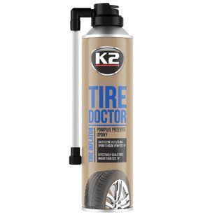 Герметик для усунення проколів шин K2 Tire Doctor аерозоль 500 мл (B311) K20021 фото