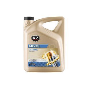 Олива моторна K2 2T Stroke Oil Mixol 5 л (O5295E) K20996 фото