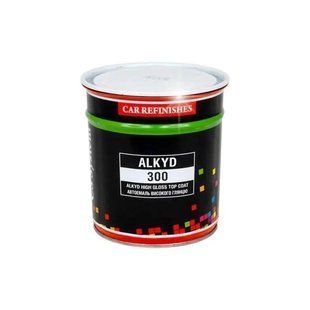 Емаль автомобільна CS SYSTEM Alkyd-300 Чорна 601 матова 0,8 л CS0101 фото