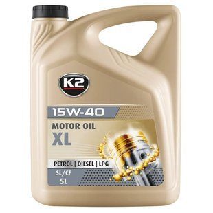 Олива моторна K2 XL SL/CF/CF-4 15W-40 5 л (O2535E) K20915 фото