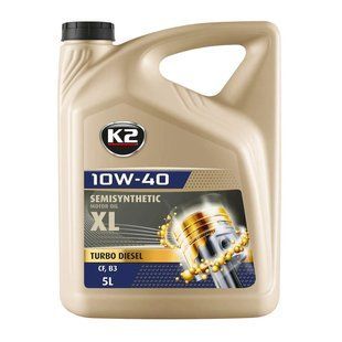 Олива моторна K2 Semisynthetic XL TD CF/CF-4 B3 10W-40 5 л (O2055E) K20914 фото
