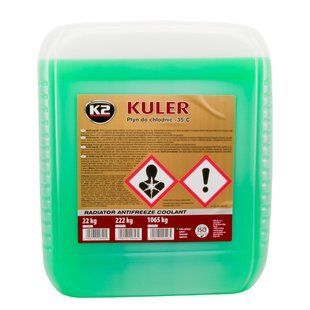 Рідина охолоджуюча K2 Kuler Long Life -35 &deg;C G11 зелена 22 кг (W406Z) K20706 фото