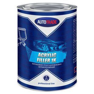 Ґрунт антикорозійний Autotrade сірий матовий 1 л/0,9 кг 131115 фото