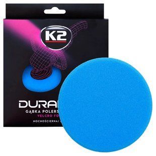 Губка для полірування K2 Duraflex на липучці блакитна 150 мм х 25 мм (L611) K20698 фото