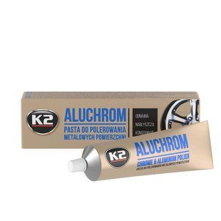 Паста для полірування хромованих деталей K2 Aluchrom 120 г (K0031) K20104 фото