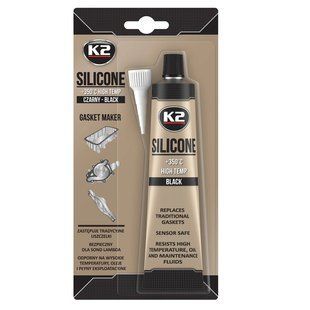 Герметик універсальний K2 Bond Silicone силіконовий чорний 85 г (B210) K20081 фото