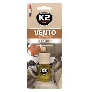 Ароматизатор для салону авто K2 VENTO LEATHER 8 мл (V469) K20789 фото